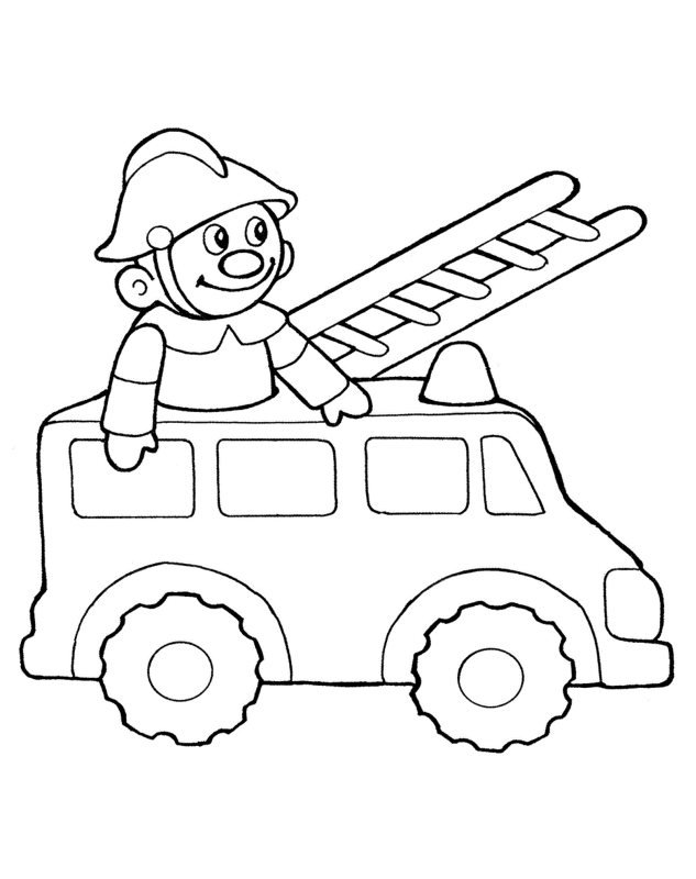 Pan Strażak kolorowanki